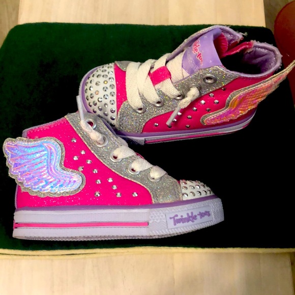 Skechers Other - Skechers Girls Twinkle Toes Sneakers Sz 5